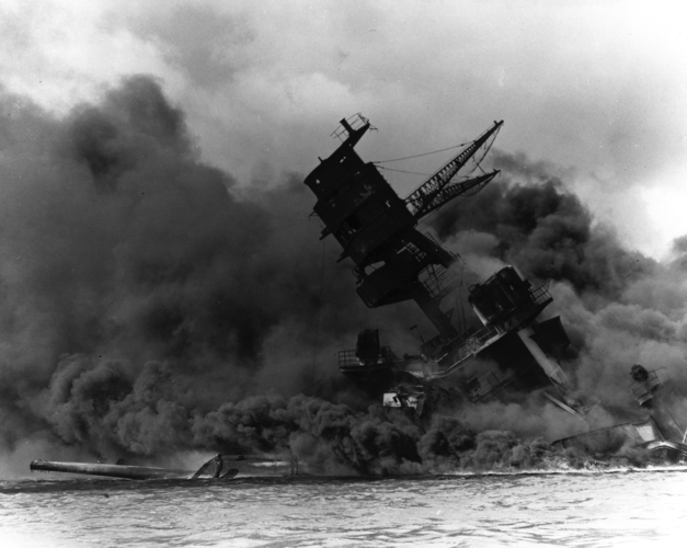 Pearl Harbor bombed by Japanese