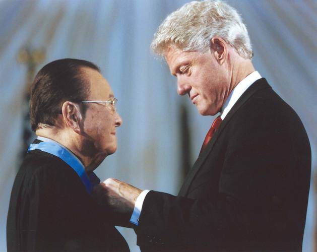 Awarded Medal of Honor by President Clinton
